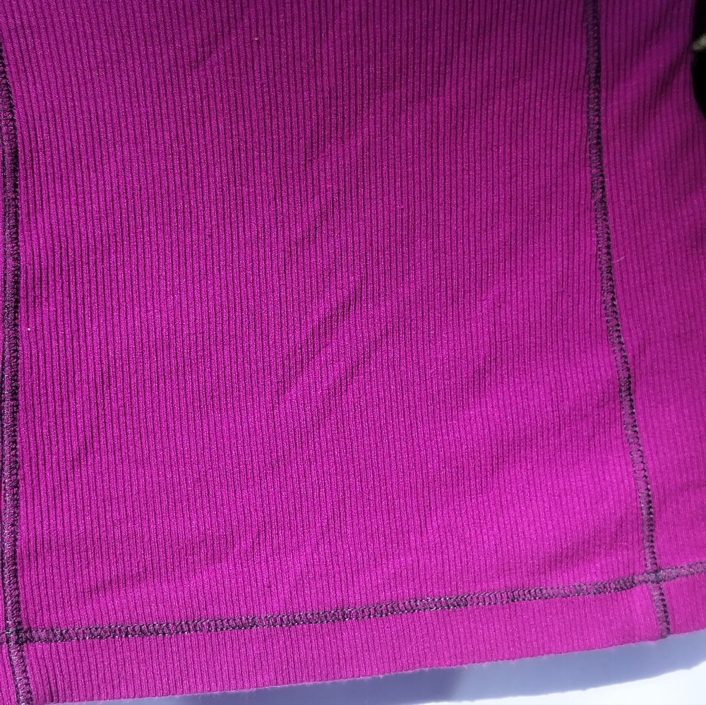 Bebe Fuchsia Long-Sleeve Logo Top - Picture 5 of 11